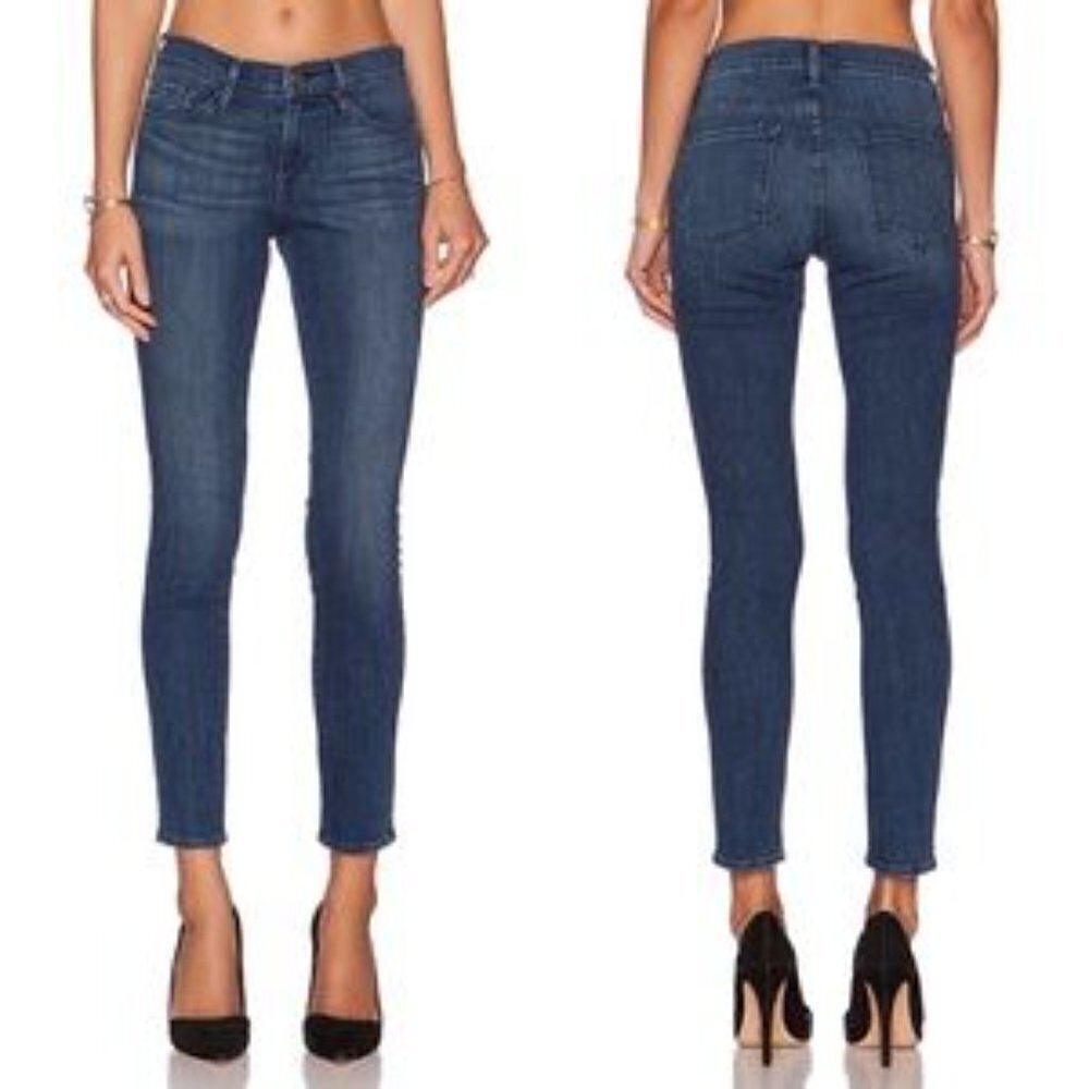 Frame Le Skinny De Jeanne Skinny Jeans‎ Size 24 Huntley Blue 5-Pocket